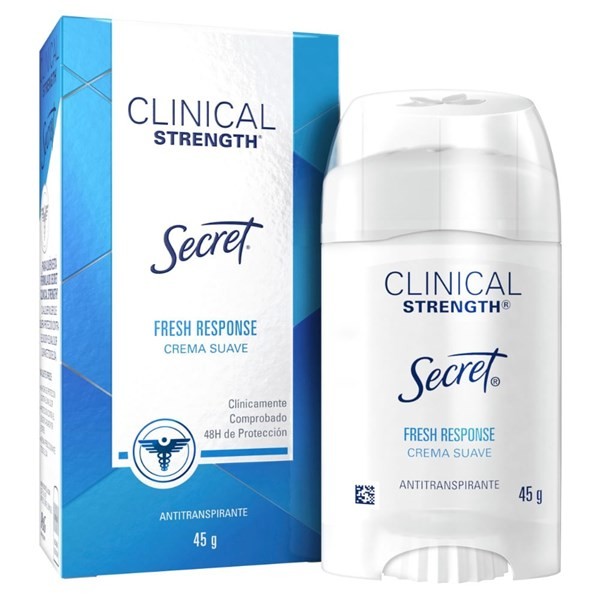Desodorante Antitranspirante Secret Clinical Fresh Response x 45 g