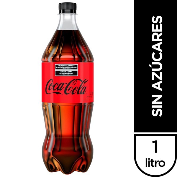 Gaseosa Coca Cola Sin Azúcares 1 L. #1