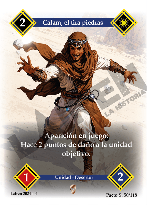 050 Calam, El Tira Piedras Metal - Coste 2