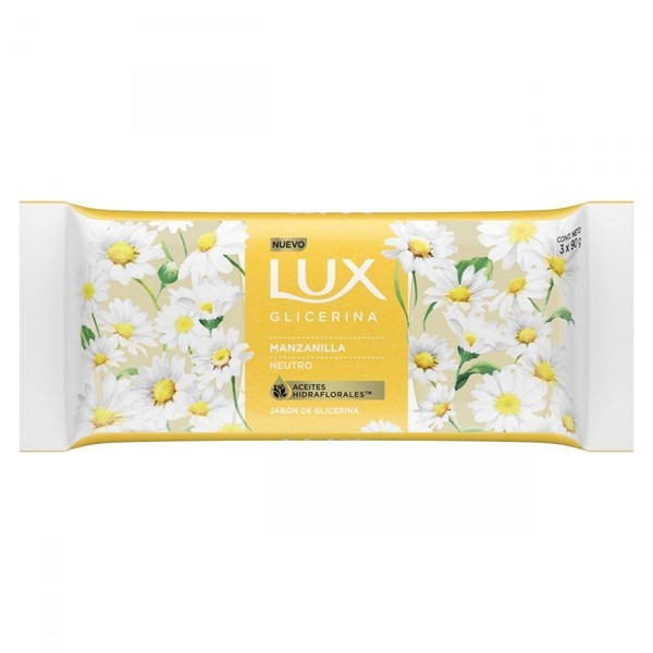 Lux Jabón de Glicerina en Barra Camomila 90 g x 3u alt
