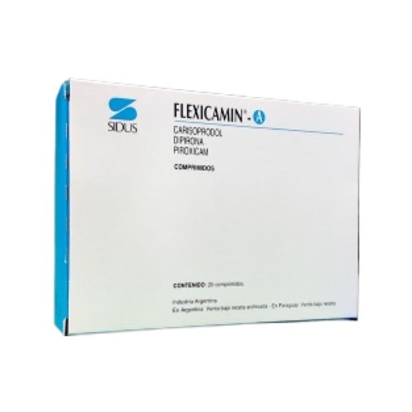 Sidus Flexicamin a Piroxicam + Carisoprodol + Asoc. x 20 Comp #1
