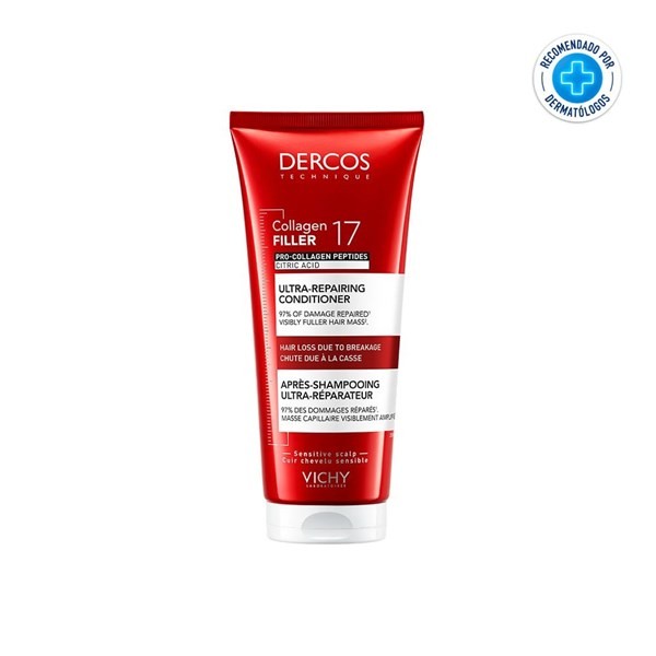 Vichy Dercos Collagen Filler 17 Acondicionador Ultrareparador X 200ml