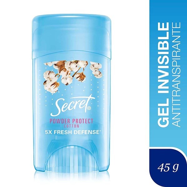 Secret Gel Invisible Antitranspirante Powder Protect | 45 gr