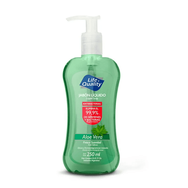 Life Quality Jabón Líquido Antibacterial Aloe Vera 250 ml #1