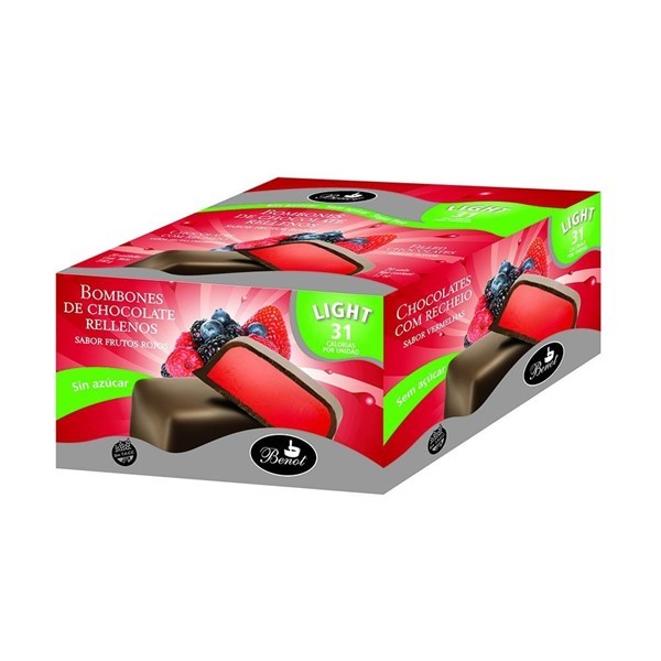 Benot Bombon Chocolate Relleno Dietario Frutos Rojos (20 Unidades) #1