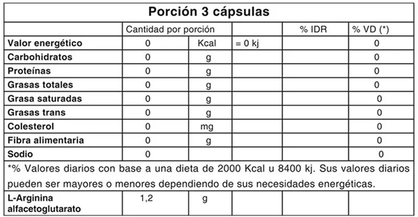 Gentech Nitric Oxide L-Arginine 90 capsulas Único alt