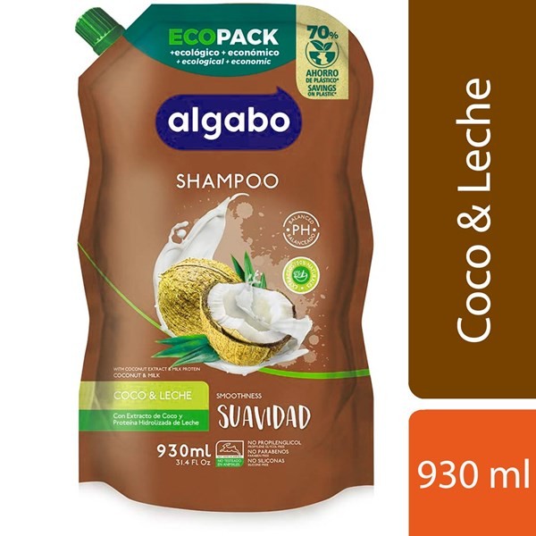 Shampoo Algabo Suavidad Eco Pack 930 cc. #1