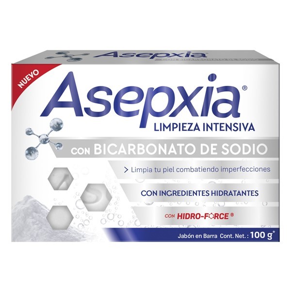 Asepxia Jabón Bicarbonato de Sodio 100 gr