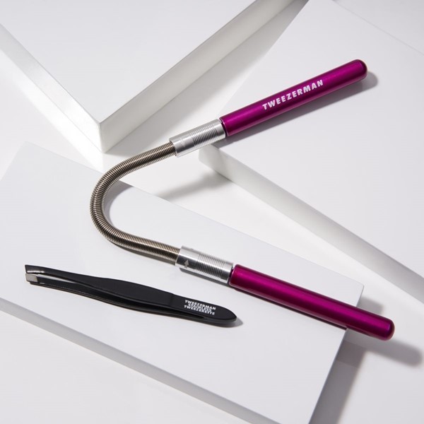Tweezerman Juego de Removedor de Vello Facial de Acabado Suave Rosa Y Mini Pinza alt