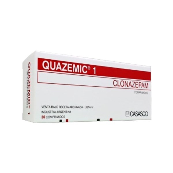 Casasco Quazemic Clonazepam 1 Mg x 30 Comp #1