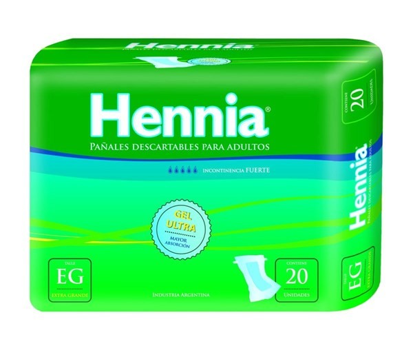 Hennia Pañal Adulto Recto Eg (20 Unidades) #1