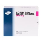 Pfizer Lopid Gemfibrozil 600 Mg x 30 Comp #1