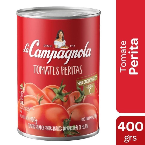 Tomate Perita Entero La Campagnola 240 gr #1