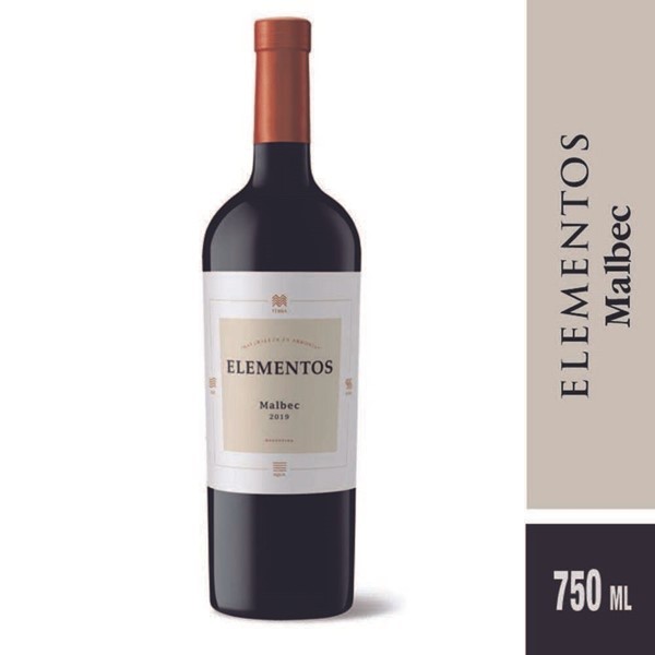 Vino Tinto Elementos Malbec 750 Cc #1