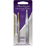 Merheje Professional Pinza Depil (Punta Diag+Punta Rect Acero) #1