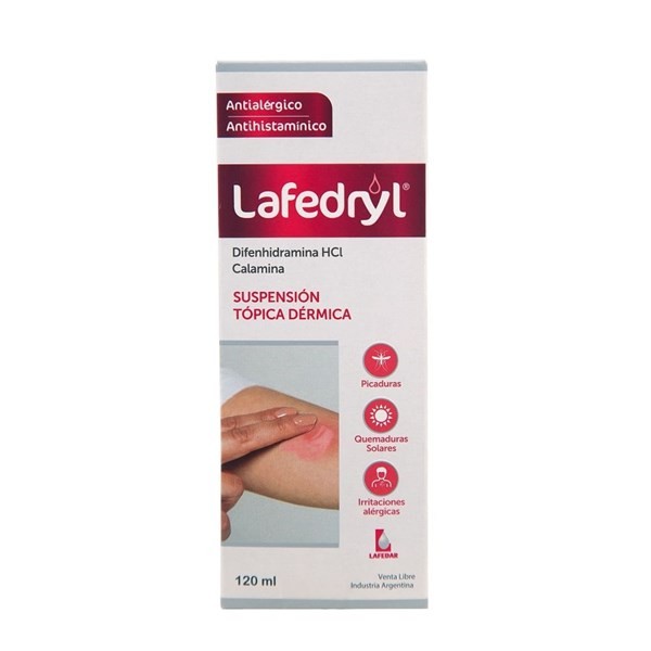 Suspensión Tópica Dérmica Lafedryl Difenhidramina + Calamina x 120 ml alt