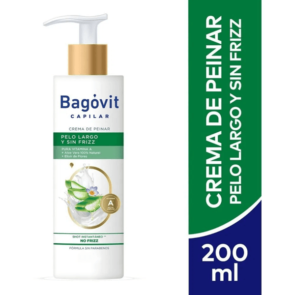 Bagovit Capilar Crema de Peinar Pelo Largo Y Sin Frizz  200 ml