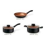 Set de Ollas Batería de Cocina Tramontina Linz Starflon 3Pz #3