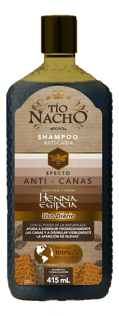TIO NACHO SHAMPOO ANTICANAS 415ML HENNA EGIPCIA #1