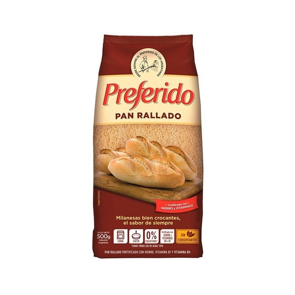 Pan Rallado Preferido Fortificado 500 G #1