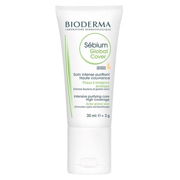 Bioderma Sebium Global Cover Tratamiento Con Color Piel Mixta Propensa Al Acné 30 ml
