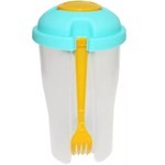 Ensaladera 700ml Vaso Tapa Tenedor Keep #3