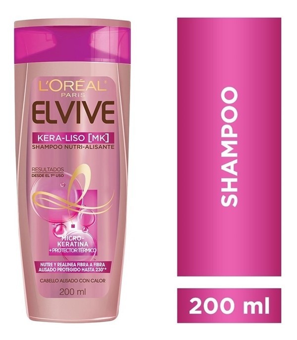 Elvive Shampoo Kera-Liso 230º 200 ml