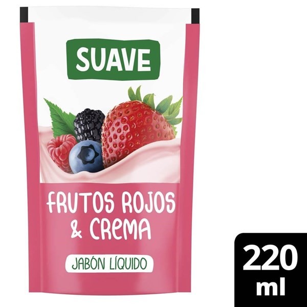 Suave Jabon Liquido Frutos Rojos Crema 220 ml #1