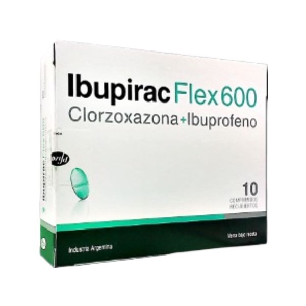 Pfizer Ibupirac Flex 600 Ibuprofeno + Clorzoxazona x 10 Comp Recubiertos #1