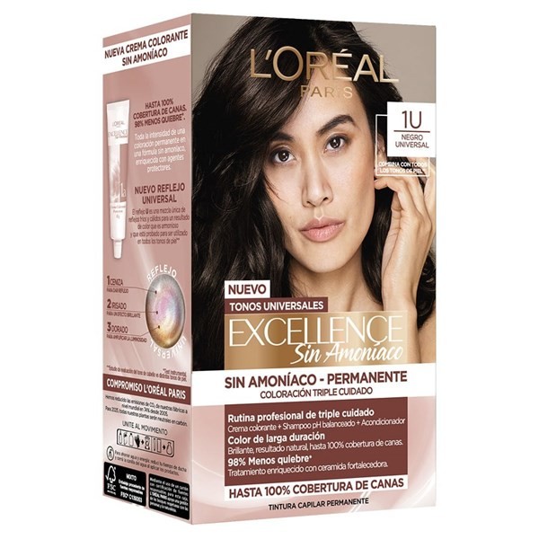 Kit de coloración sin amoníaco | 1U negro 