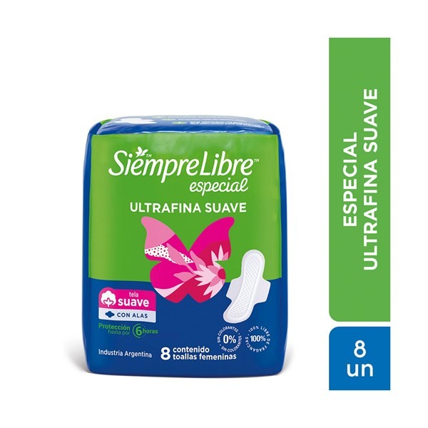 Toalla Femenina Siempre Libre Ultrafina Especial 8 Uni #1