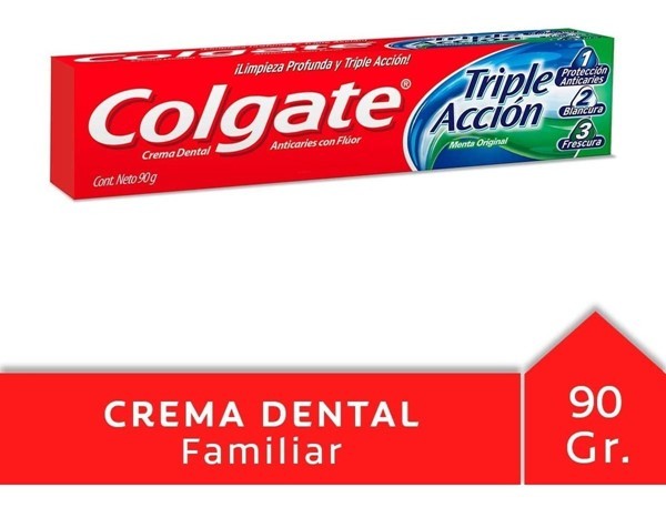 Colgate Triple Acción Menta Original Crema Dental 90 g #1