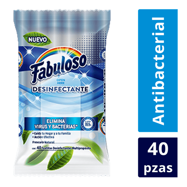 Fabuloso Toallas Humedas Desinfectantes | 40 Toallas #1