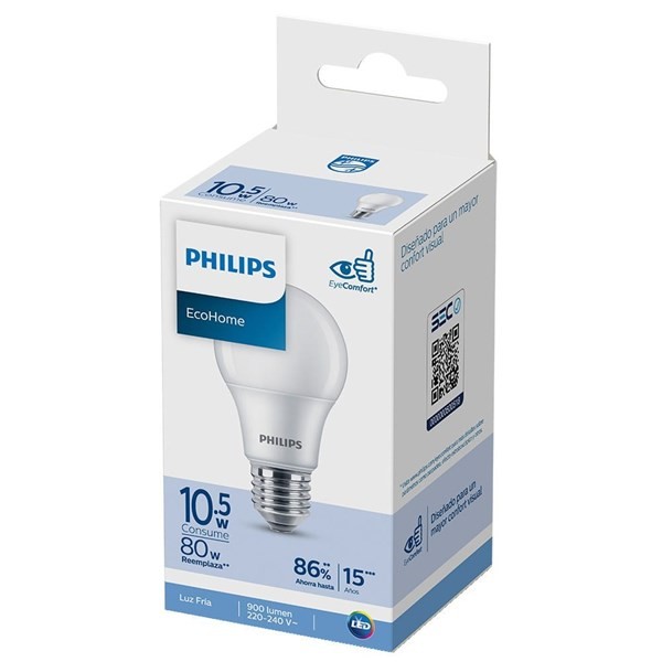 Bombilla Philips Ecohome Ledbulb 10.5 W Luz Fría #1