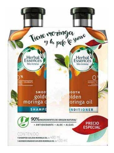 Shampoo-Acondicionador Herbal Essences Golden Moringa 400 ml #1