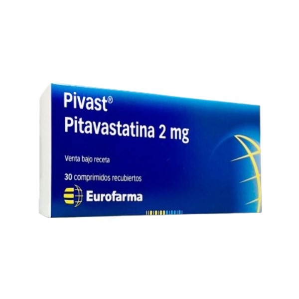 Eurofarma Pivast Pitavastatina 2 Mg x 30 Comp Recubiertos #1