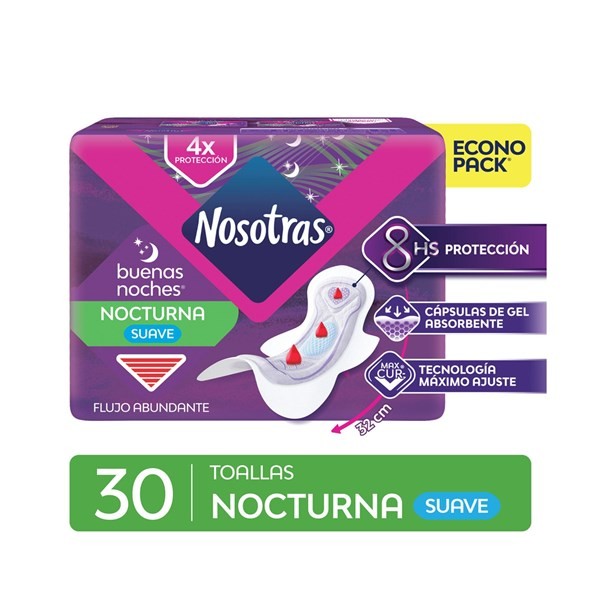 Toalla Femenina Nosotras Buenas Noches 30 uni #1