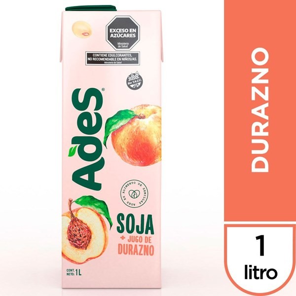 Ades Soja + Jugo De Durazno 1 Lt #1