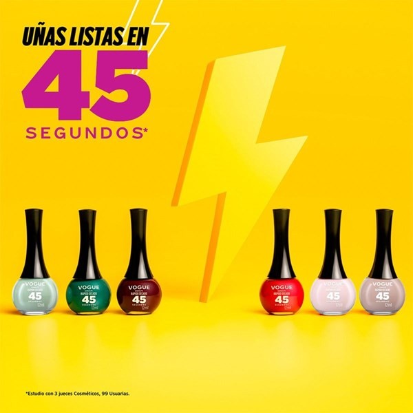 Vogue Esmalte Secado Rapido Brisa Tropical Color Vino Argentino alt