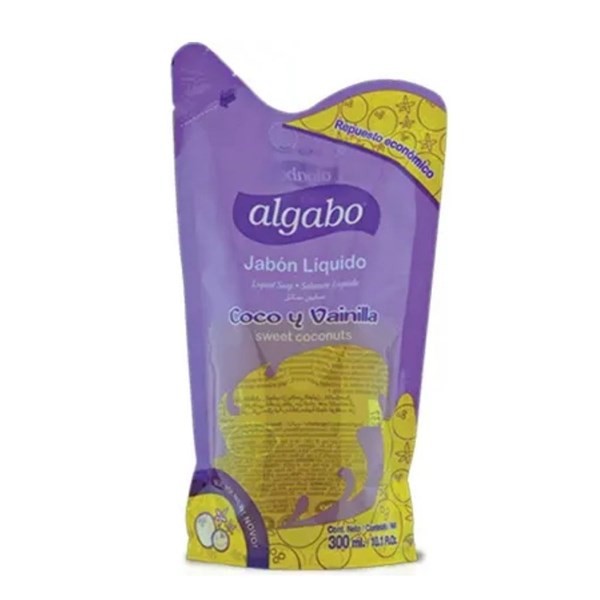 Jabón Líquido Algabo Coco Y Vainilla Repuesto 300 cc #1