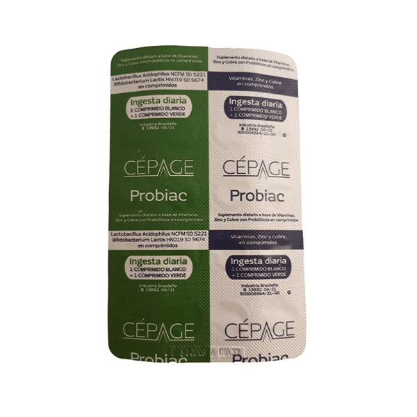 Cepage Probiac Suplemento Dietario Zinc Cobre Probiotico 60U alt