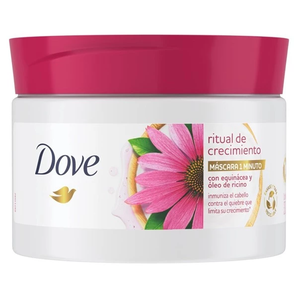 Máscara Capilar Dove 1 minuto Ritual de Crecimiento x 300 g
