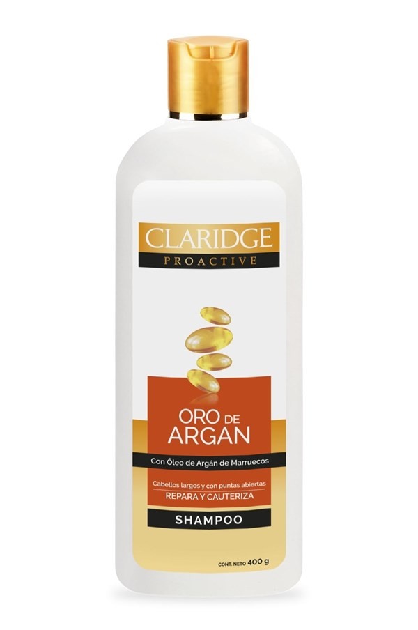 Claridge Shampoo Con Oro de Argán Repara Y Cauteriza 400 ml #1