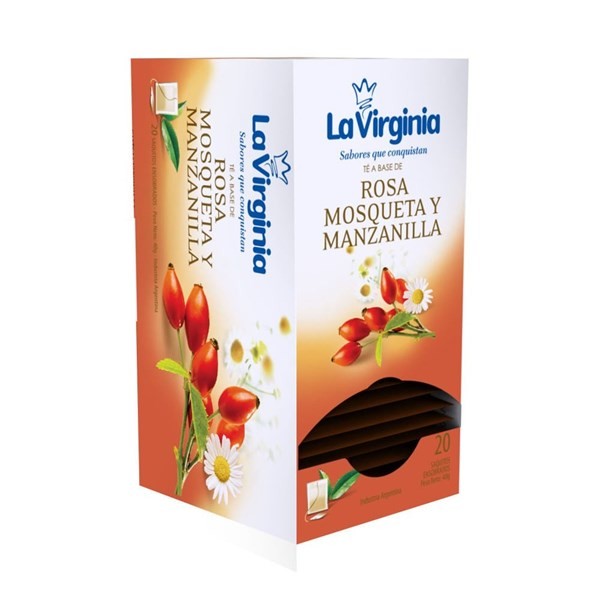 Té La Virginia De Manzanilla Y Rosa Mosqueta En Saquitos   20 Unidades #1