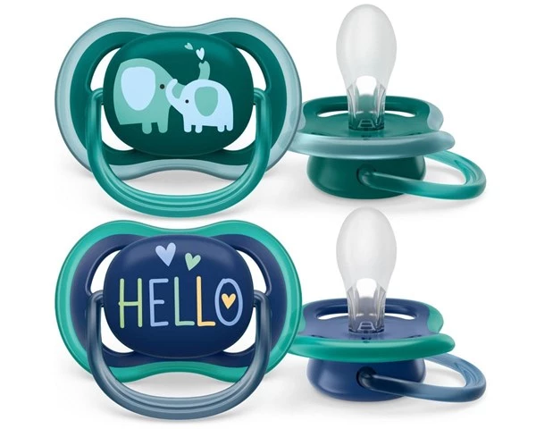 Avent Chupete Ultra Air Deco 18 +m Elefante Y Hello