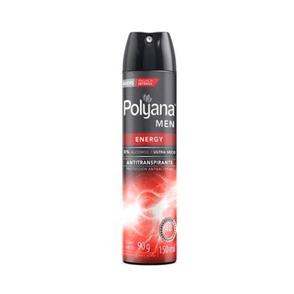 Antitranspirante Polyana en Aerosol Energy Men 150 cc.