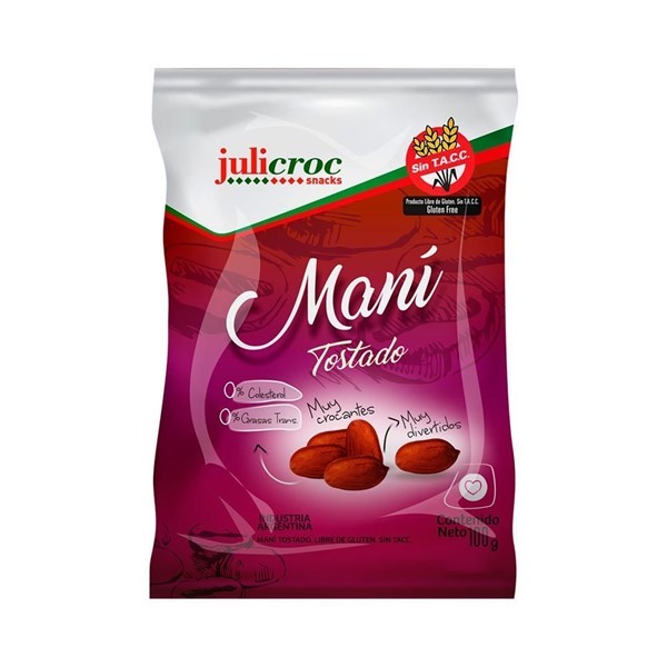 Maní Julicroc Pelado Sin Tacc 100 Gr #1
