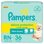 Pampers Pañales Deluxe Protección RN+ x 36u #1