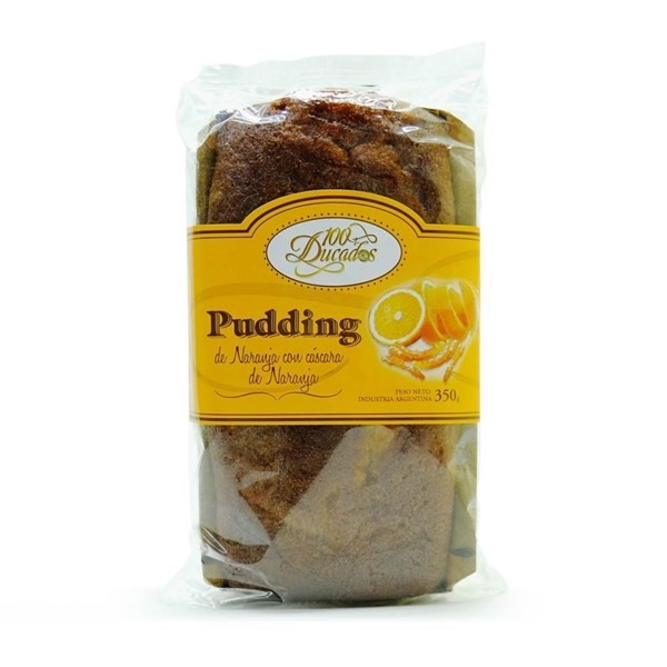 Pudding 100 Ducados Sabor Naranja Con Cáscara de Naranja x 330 g