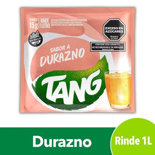 Jugo en Polvo Tang Sabor Durazno 15 g #1